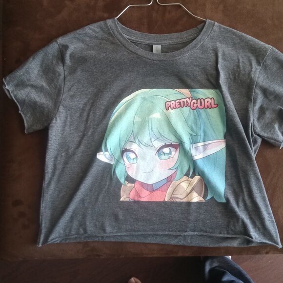 PrettyGurl Crop Shirt - Picture 1 of 2
